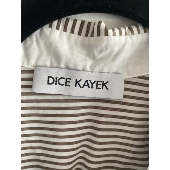 Dice Kayek Nordstrom EU 44 Striped Cotton Bottom down Oversized‎ Lagom Blouse - Picture 4 of 9
